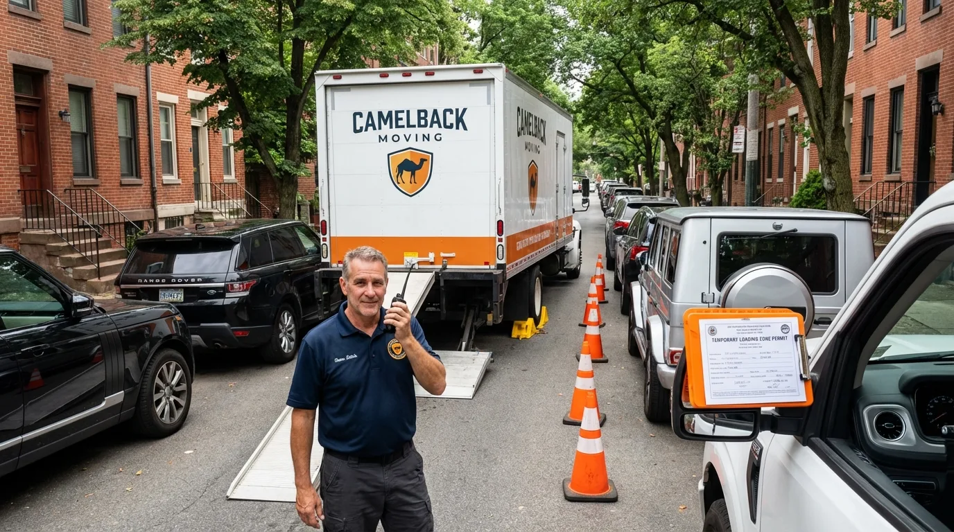 City street loading permit setup in Glen Rock, PA